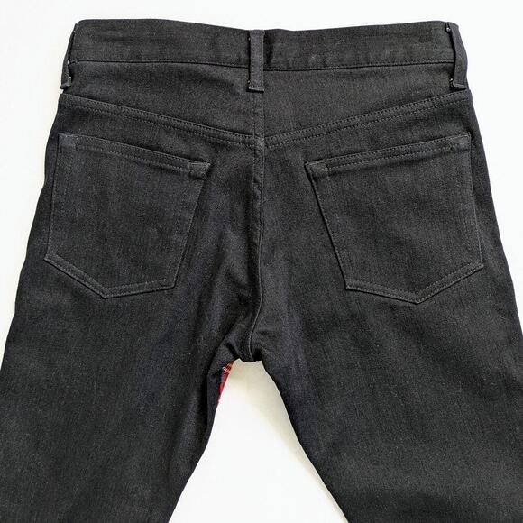 Junya Watanabe Tartan Pants XS Red Black Panel Wool Denim Cropped FW17 - Picture 6 of 11